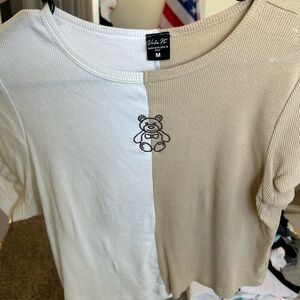 Kids Two-Tone Teddy Bear Shirt